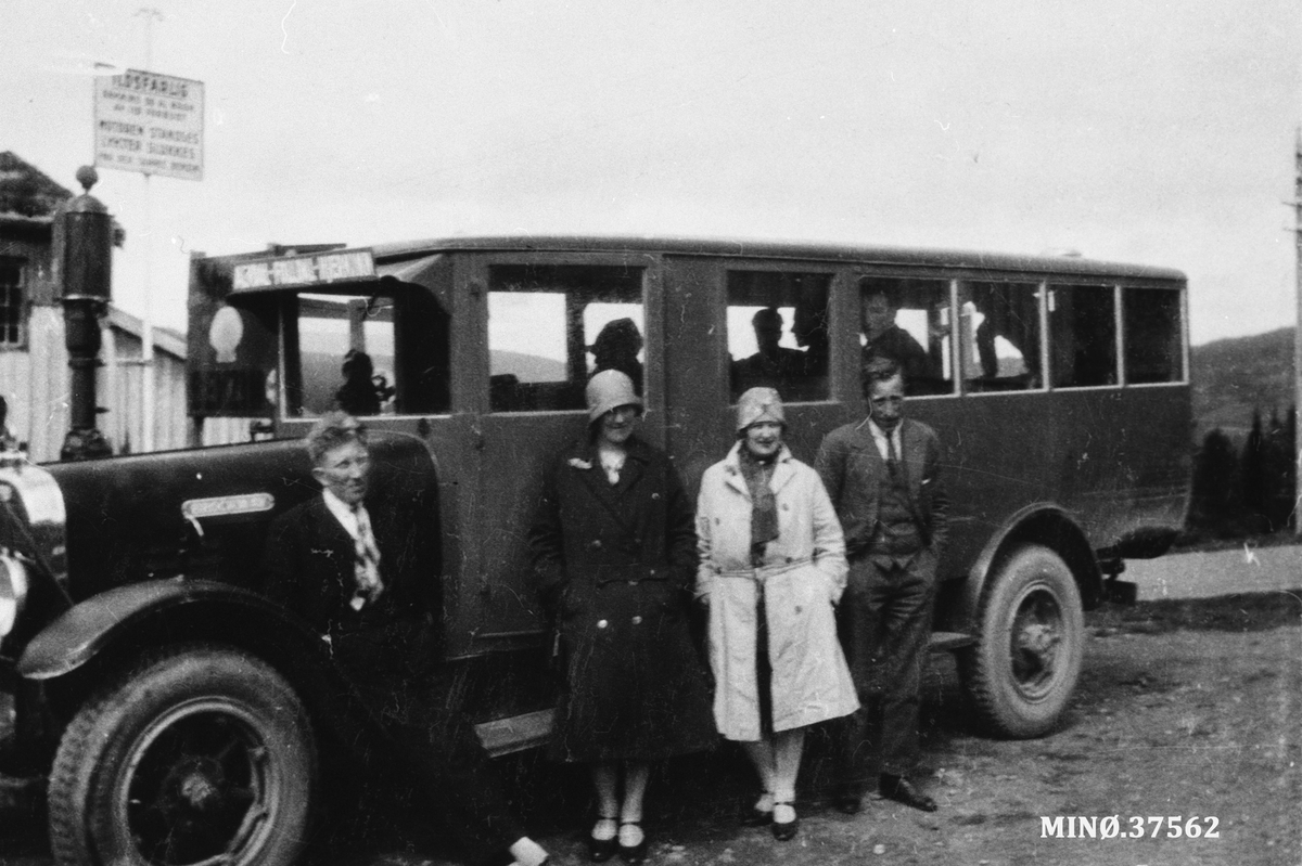 På busstur. Rutebussen Alvdal-Folldal-Hjerkinn