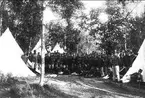 Ingenjörkårens övningar i bivack på Vaberget 1904.