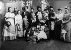 Maskerad, ingenjörkårens familjefest år 1904.