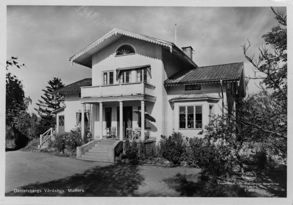 Danielsbergs Värdshus, Matfors. Vykort.