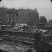 Bygget av tunnelbanan i Paris 1899-1911. 