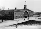 Södra stationsbyggnaden. Fasad mot Muréngatan, Gävle.
.