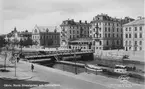 Gävle. Norra Strandgatan och Centralbron.