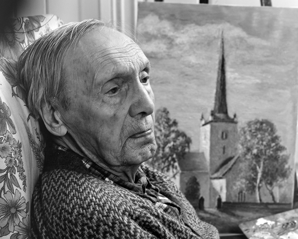 Ringsaker, Kjosdalen, Hamborg i Ulvegutua, kunstmaler Even Framdal , 