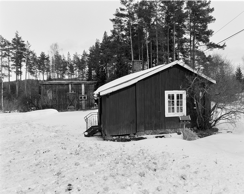 Husmannsplassen Steffenstuen under Skappal gard, Ringsaker, eksteriør, vinter.