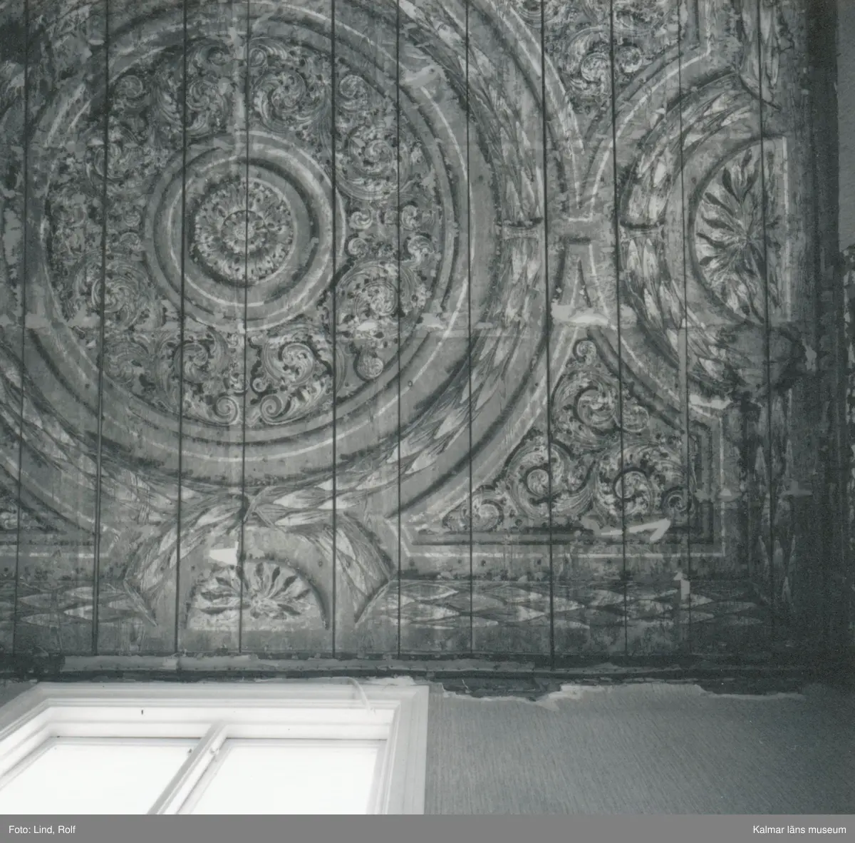 Takmålning i Mühlenbruchska huset.