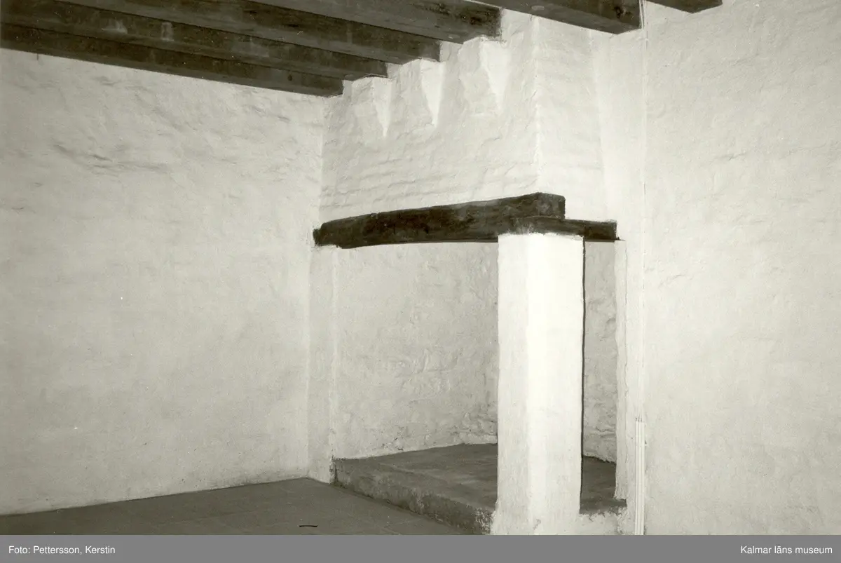 Öppen spis på Kalmar slott.