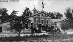 Karlsborg. Exteriör gamla skolhuset Vätterskolan (folkskolan). Skolan byggd i mitten på 1880-talet. Bilden är från början av 1900-talet.