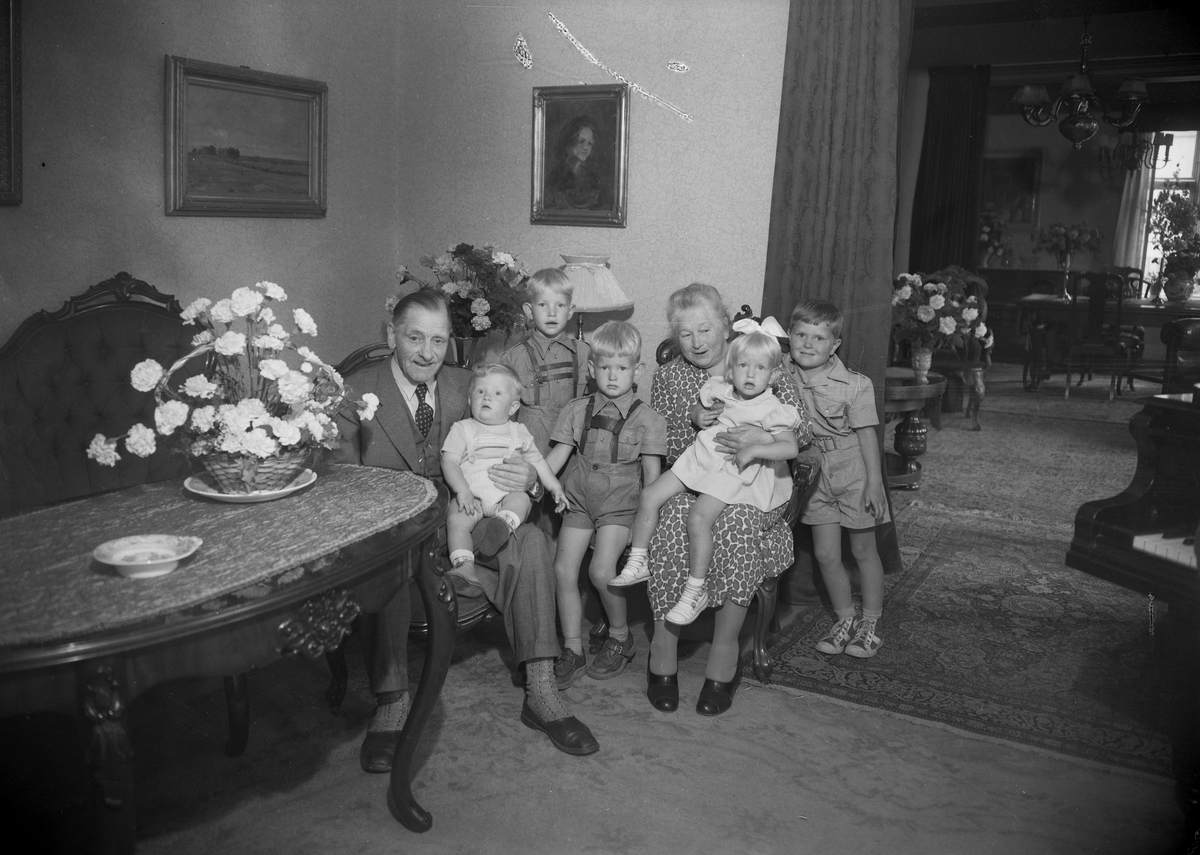 Reidar Olsen med familie