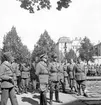 Juni 1944. Stabens korum. Muséets gårdsplan