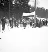 Fettisdagstävling. Skidor. År 1936