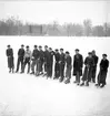 Reportage för Gefle Dagblad. Bandy på Strömvallen. 1936
