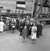 Den 7 september 1960. Gävle Varv. Stapelavlöpning. Båt nr 106.