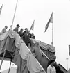 Den 7 september 1960. Gävle Varv. Stapelavlöpning. Båt nr 106.