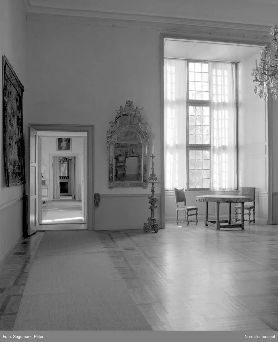 Dokumentation av  Tyresö slott, interiör.