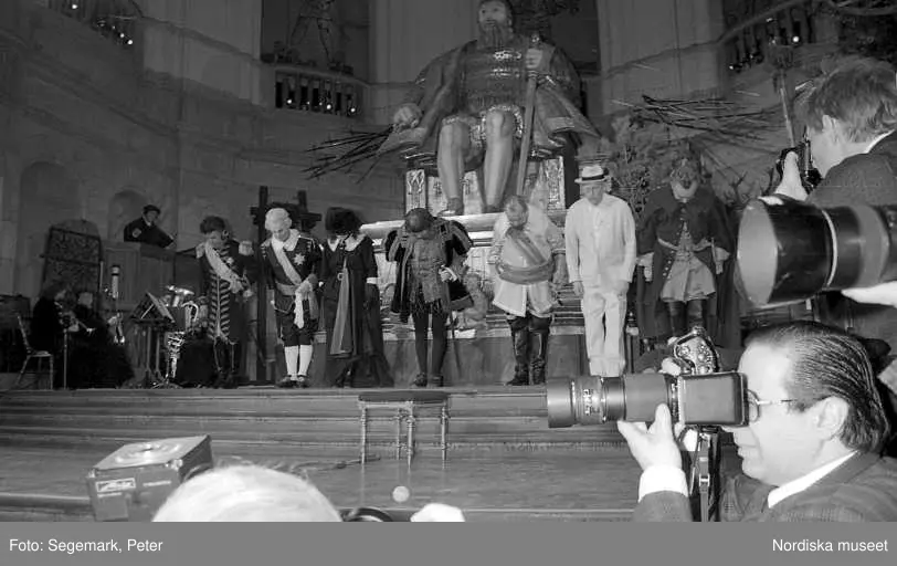 Invigning av utställningen "Den Svenska Historien" på Nordiska museet.