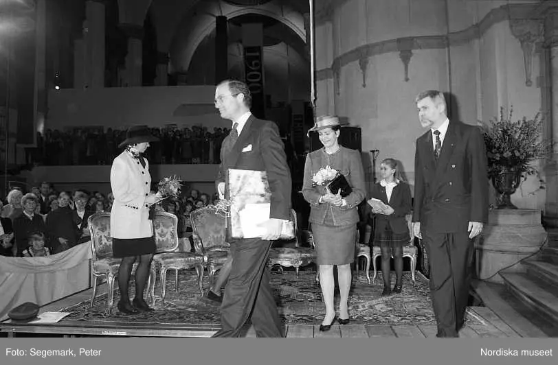 Invigning av utställningen "Den Svenska Historien" på Nordiska museet.