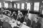 Karlsborg, kungabesök och invigning av museet år 1962. Från lunchen.