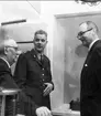 Fil dr Root på besök i Karlsborgs museum år 1966, här tillsammans med Arne Pohl och Pettersson.