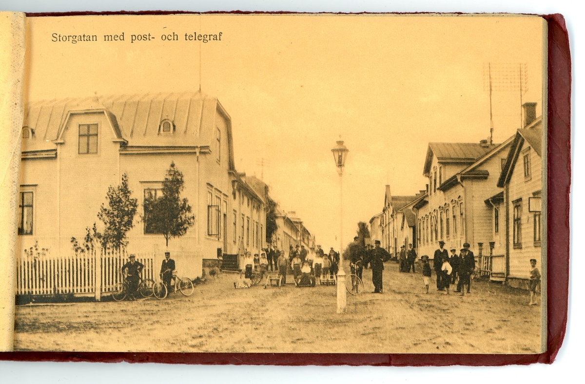 Vykortshäfte med bilder från Haparanda - Torneå 1915. 15 sidor.