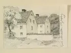 Teckning av Ferdinand Boberg. Uppland, Värmdö skplg., Värmdö sn., Gustavsberg