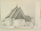 Teckning av Ferdinand Boberg. Blekinge, Medelstads hd., Fridlefstads kyrka