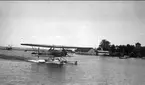 Sjöflygstationen i Karlsborgsviken 1933 - 34 med sjöflygplanet S 6 Fokker.