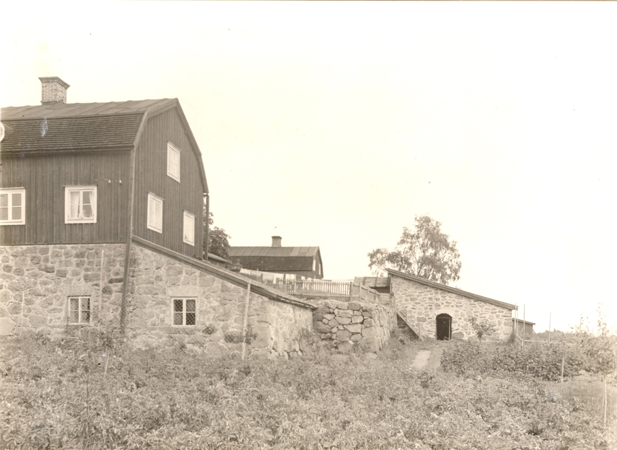 Gården från söder. Gårdsplanen upphöjd på hög terass.