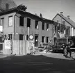 Barometerns hörnfastighet under rivning maj 1954.