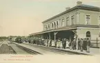 Järnvägsstationen, före ombyggnaden.