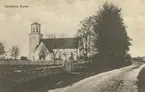 Vykort med motiv från Gärdslösa kyrka.