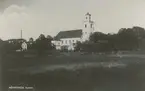 Vykort med motiv från Mönsterås kyrka.