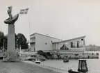 Den nya restaurang Slottsholmen efter branden 1950.