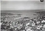 Flygfoto över Oskarshamn.