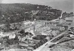 Flygfoto över SAFT Nife AB i Oskarshamn.