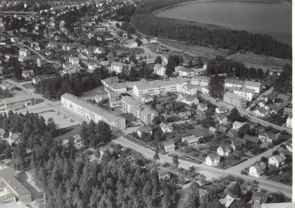 Flygfoto över Hultsfred.