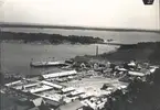 Flygfoto över Västervik 1933, då staden firade 500-årsjubileum.