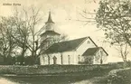 Vykort med motiv från Alböke kyrka.