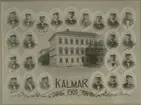 Studenter vid läroverket i Kalmar vid studentexamen år 1900.