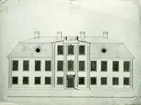 Fasadritning av Fågelviks herrgård.