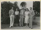 Kronprinsen, kronprinsessan, konungen, prinsessan Sibylla och arvprins Gustaf Adolf.
Foto: Karl Nilsson, Borgholm.
September 1937.