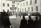 Kalmar Regementes jubileum på borggården 1929.