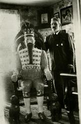 Johan August Gustavsson med "Farao" som visades på Stockholm