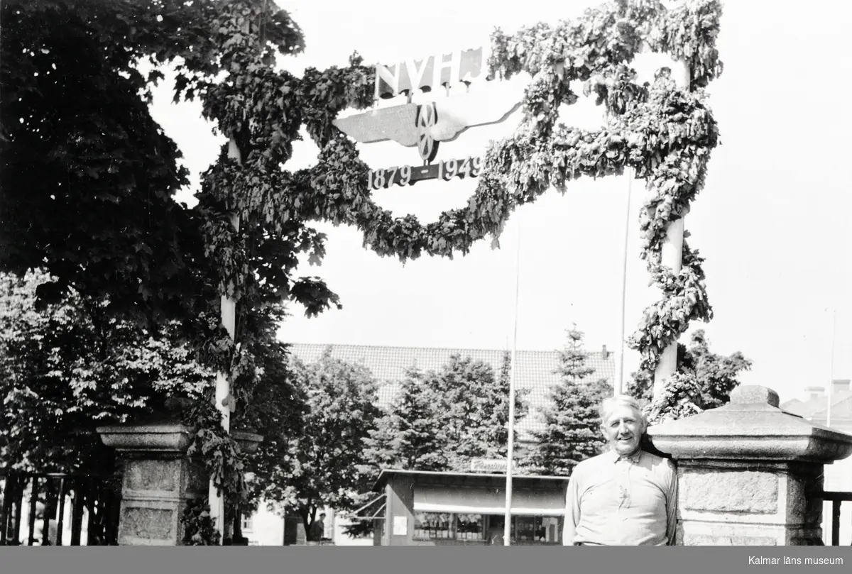 Järnvägsjubileum i Västervik 1949.