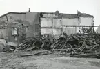Rivning av Bröderna Berggrens, inför bygget av Domusvaruhuset på  Storgatan.
