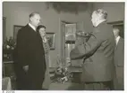 Landshövding Ruben Wagnsson med fru Helga, omkring 1947-1950.