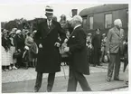 Gustav V på Kalmar Central 1930-1935.