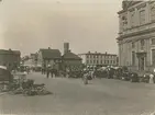 Torghandel på Stortorget i Kalmar 1902-03.