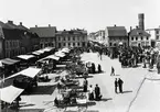 Torghandel på Stortorget i Kalmar.