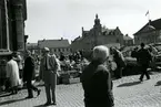 Handel på Stortorget invid domkyrkan.